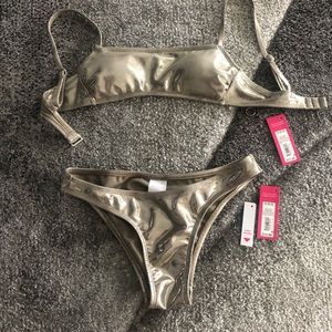 Gold Metallic bikini